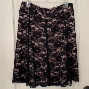 Beautiful lined lace skirt